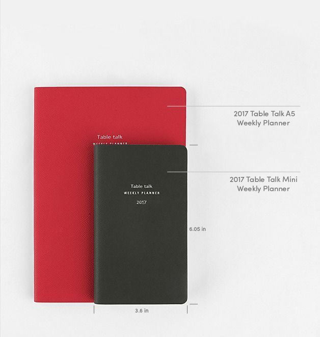 2017 Table Talk Mini Weekly Planner