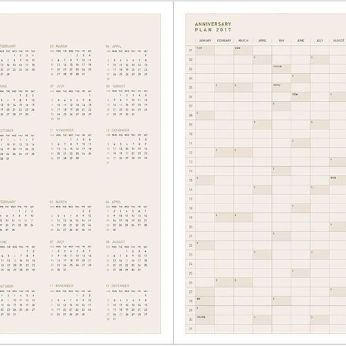 2017 Big Leather Monthly Planner - Image 8