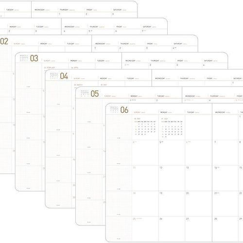 2017 Big Leather Monthly Planner - Image 11