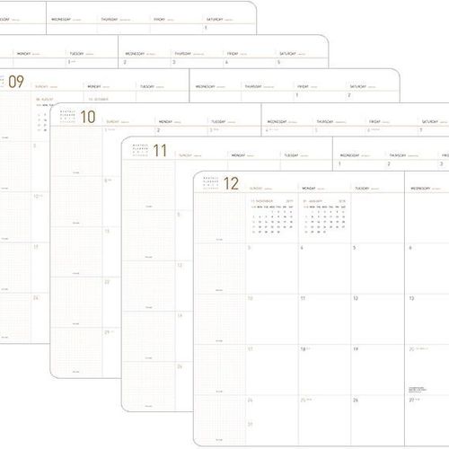 2017 Big Leather Monthly Planner - Image 10