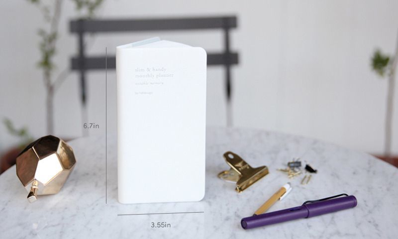 2017 Slim & Handy Monthly Planner