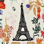 Nathalie Lete Leather Tassel Pouch, Eiffel Tower