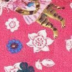 Small Nathalie Lete Tassel Pouch, Cat in the Pink