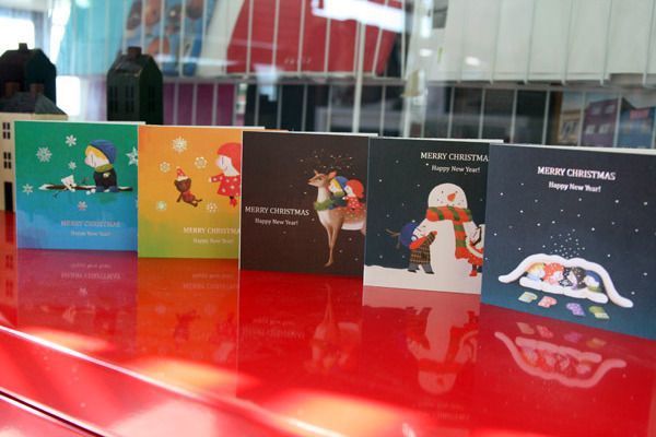 GOM GOM Christmas Card Set C