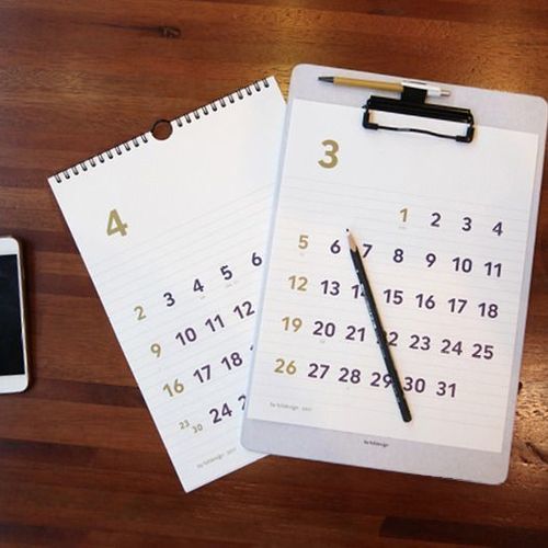 2017 Large Basic Wall Calendar - Image 9