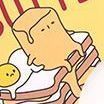Butter Friends Tracing Sticky Note, Mustard