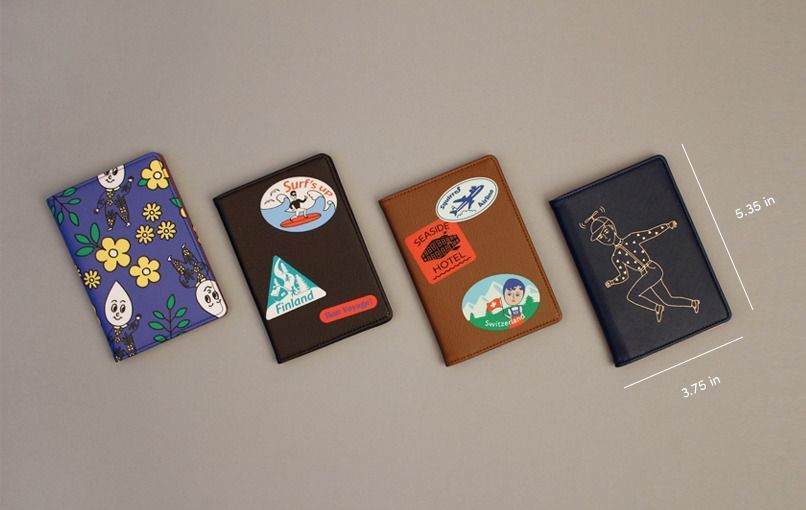 Ooh La La Leather Passport Case