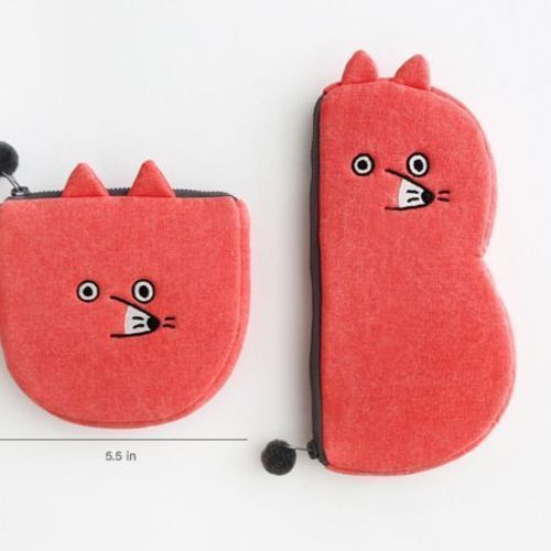 【ROMANE】Brunch Brother 15-inch pom-pom booklet wide pouch Brunch Brother Pompom 13 15 inch Laptop Protective Sleeve