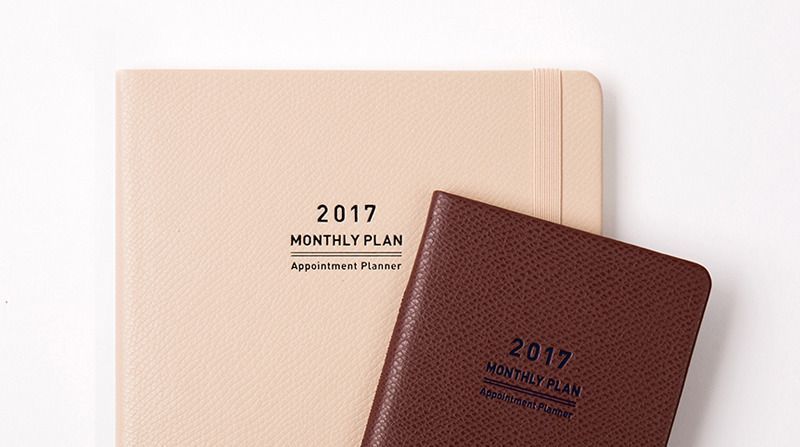 2017 Small Monthly Appointment Planner