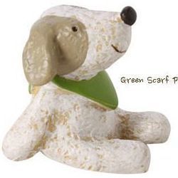 Daydreamer Animal Figure Series, Green Scarf Puppy