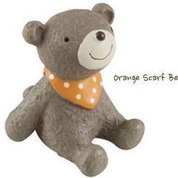 Daydreamer Animal Figure Series, Orange Scarf Bear