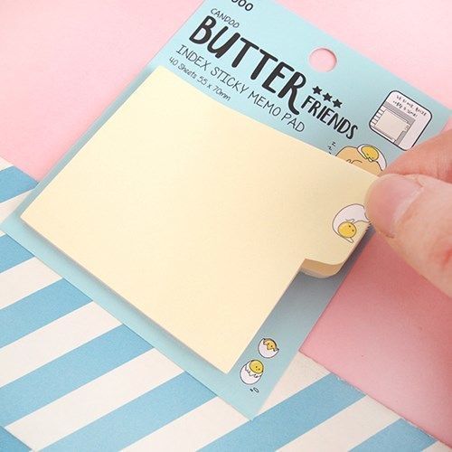 MochiThings: Sushi & Butter Index Sticky Note