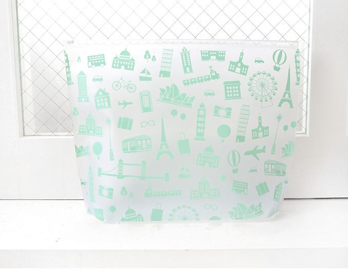 Floral Transparent PVC Pouch