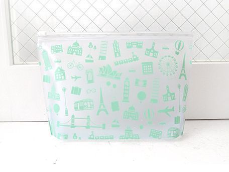 Floral Transparent PVC Pouch