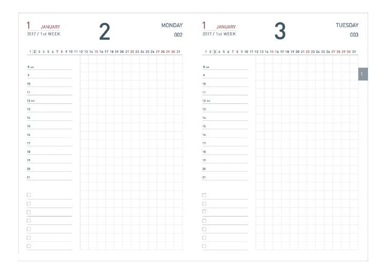 2017 Daily Appointment Planner