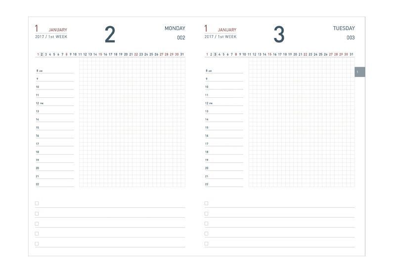 2017 Medium Daily Appointment Planner