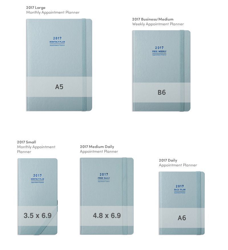 2017 Medium Daily Appointment Planner