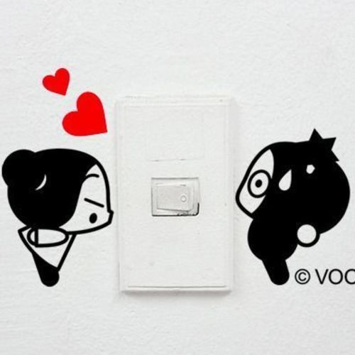 Couple Pucca Switch Stickers - Image 1