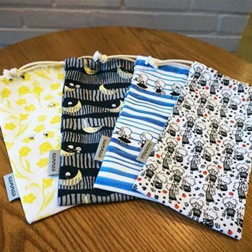 GOM GOM Pattern Drawstring Pouch - Image 20