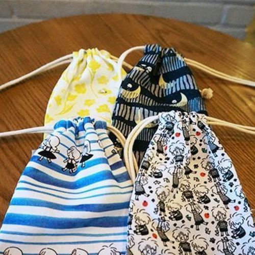 GOM GOM Pattern Drawstring Pouch - Image 22