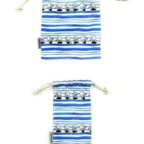 GOM GOM Pattern Drawstring Pouch - Image 3