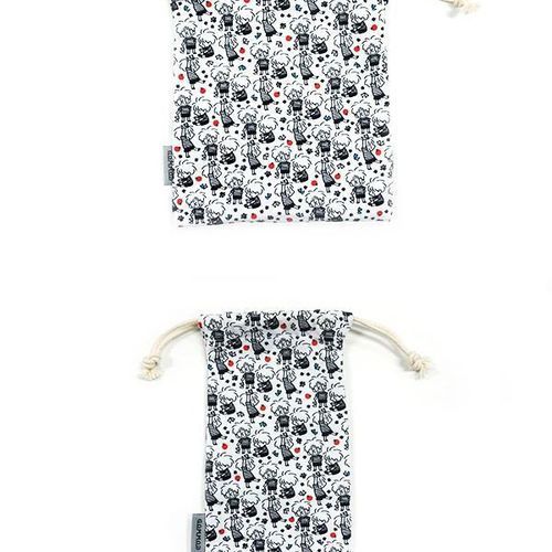 GOM GOM Pattern Drawstring Pouch - Image 2