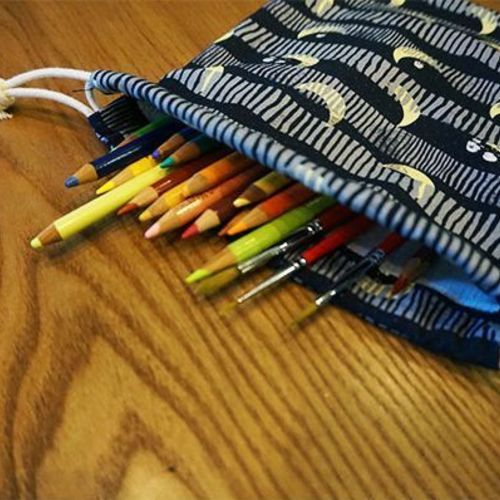 GOM GOM Pattern Drawstring Pouch - Image 11