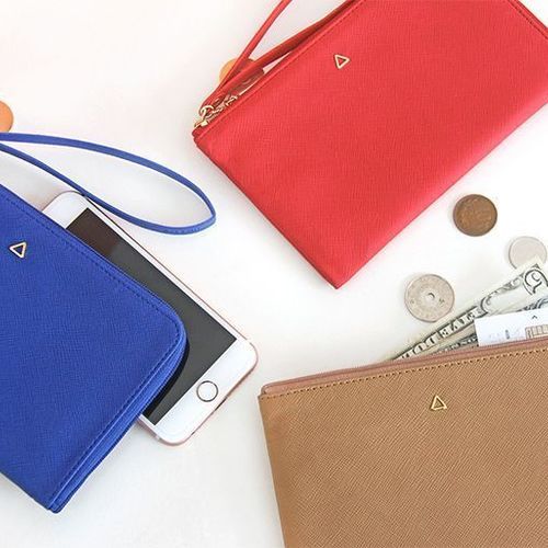 Prism Zipper Strap Wallet