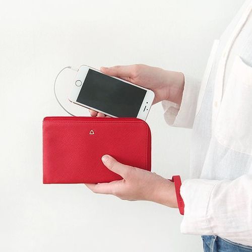 Prism Zipper Strap Wallet