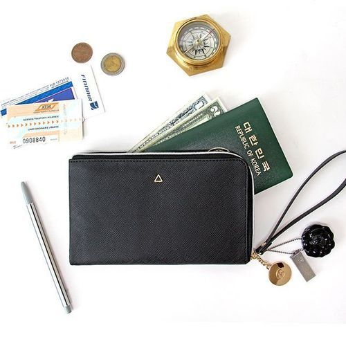 Prism Zipper Strap Wallet