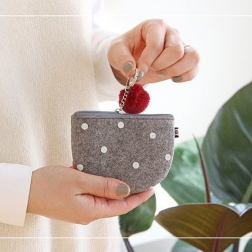 Felt Pom Pom Mini Pouch - Image 11