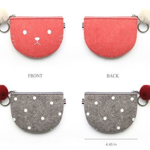 Felt Pom Pom Mini Pouch - Image 6