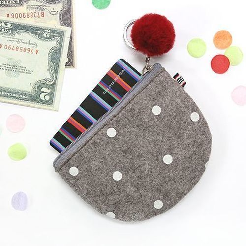 Felt Pom Pom Mini Pouch - Image 4