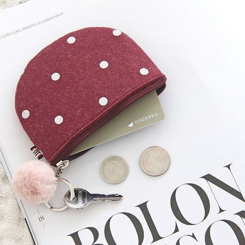 Felt Pom Pom Mini Pouch - Image 3