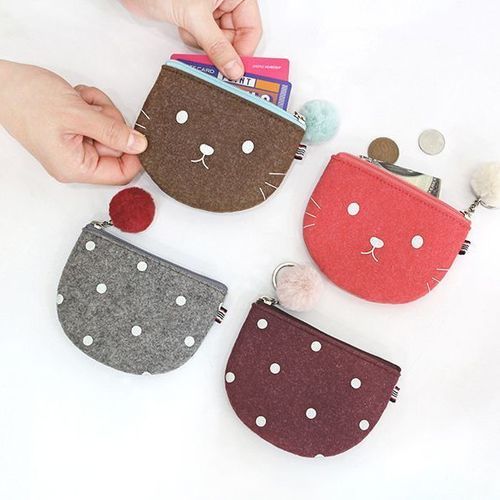 Felt Pom Pom Mini Pouch - Image 7