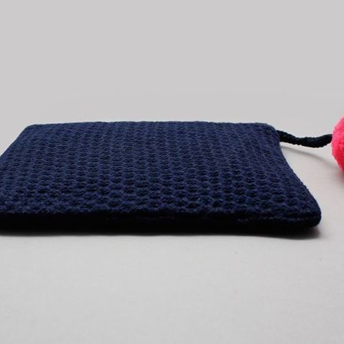Knit Ooh La La Pom Pom Pouch