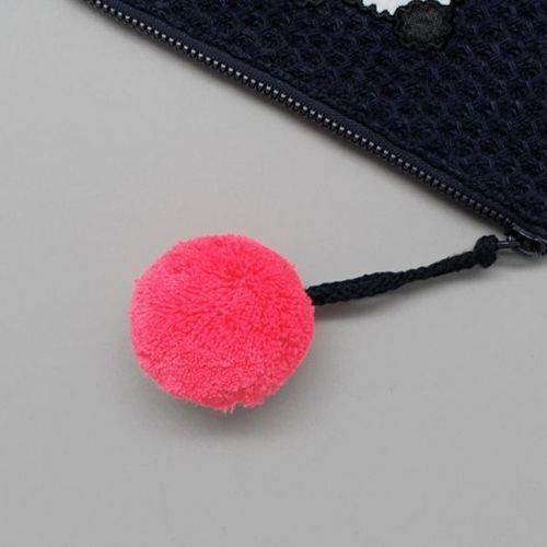 Knit Ooh La La Pom Pom Pouch