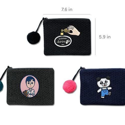 Knit Ooh La La Pom Pom Pouch