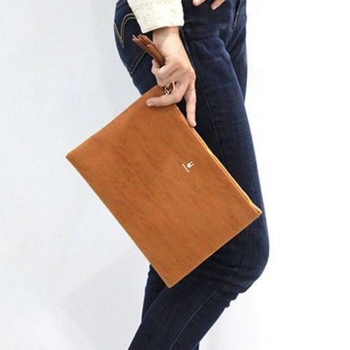 Lookit Tassel Leather Clutch