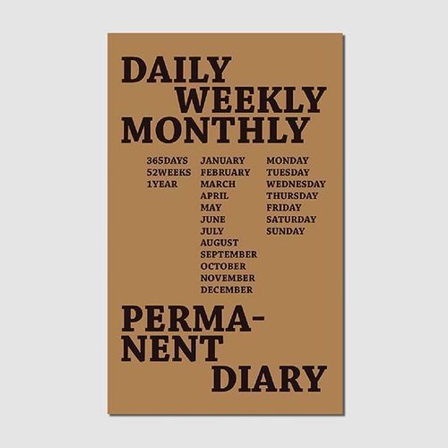 Softcover Permanent Diary Planner - Image 1