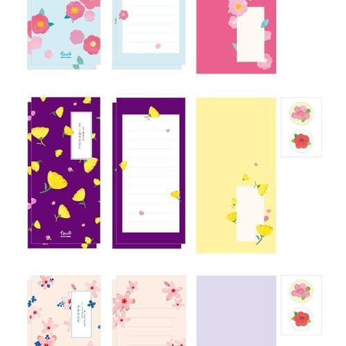 Flower Slim Letter Set - Image 8