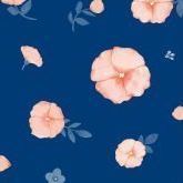 Flower Slim Letter Set, Midnight Blue