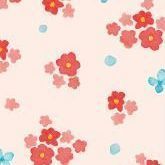 Flower Slim Letter Set, Potpourri Red