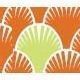 Seigaiha Masking Tape, Orange