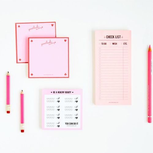 Daily Health Checklist Notepad