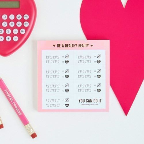 Daily Health Checklist Notepad