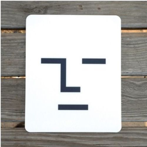 Straight Face Mouse Pad