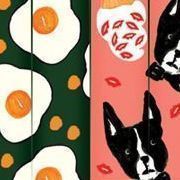 Pop Art Pencil Cap Set, Egg & Dog