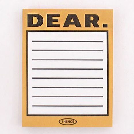 Vintage Sticky Memo, Dear