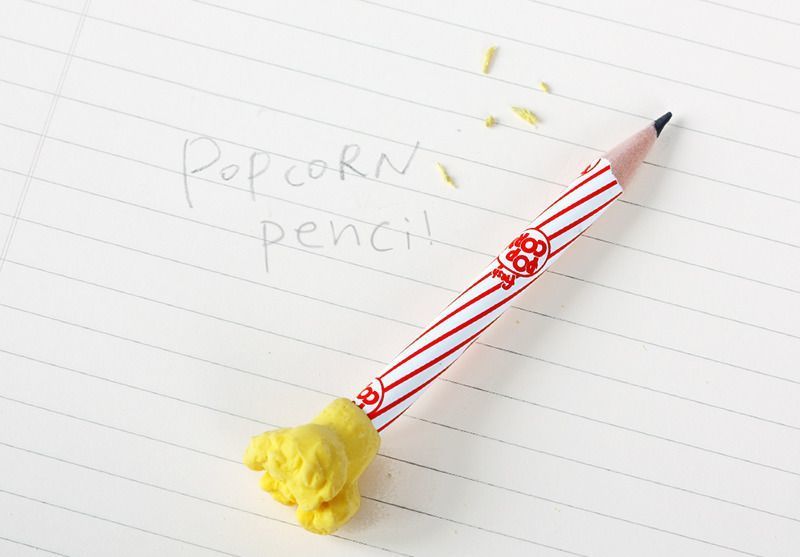 Popcorn Pencil Set